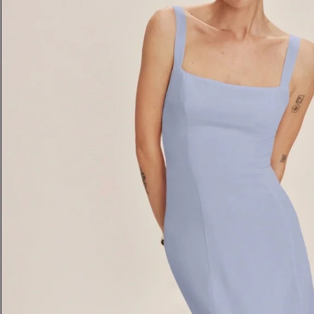 Reformation Chime Dress in Ice Water